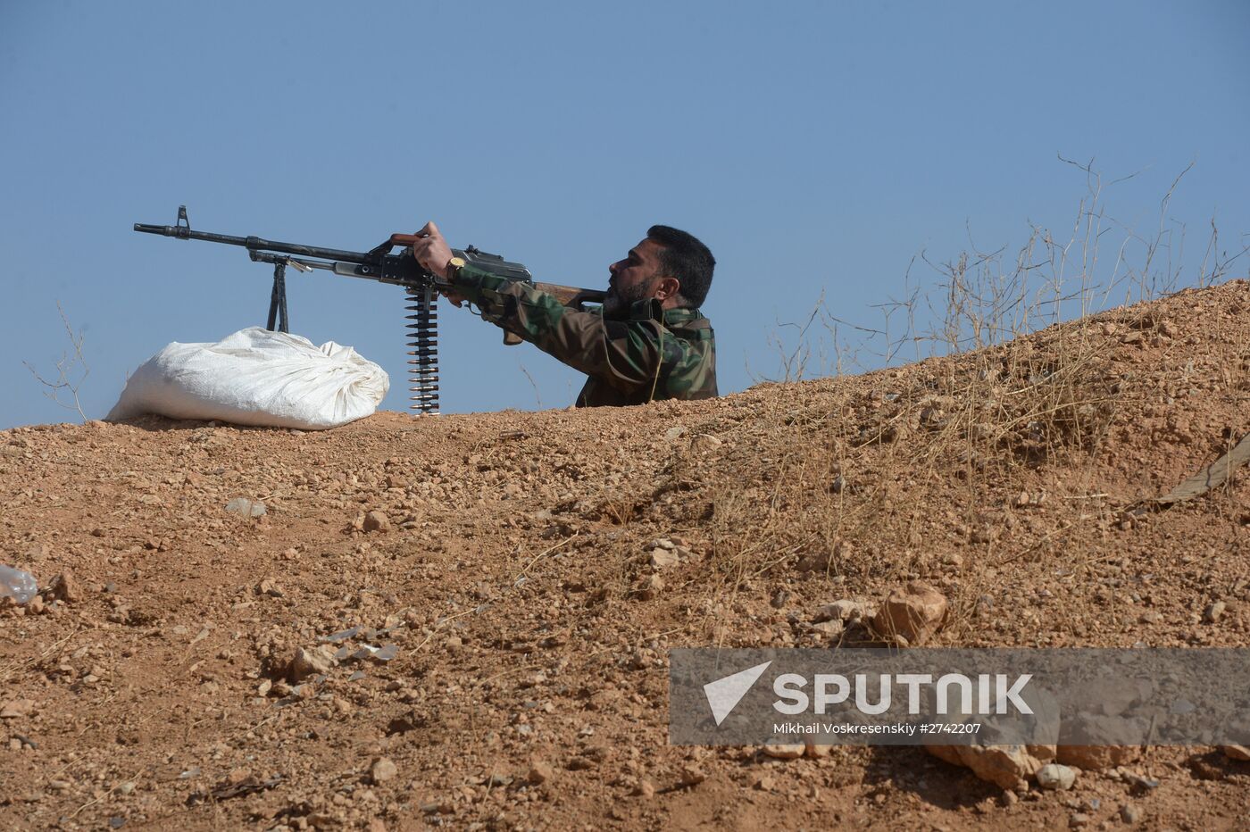 Self-defense fighters' training center in Syria