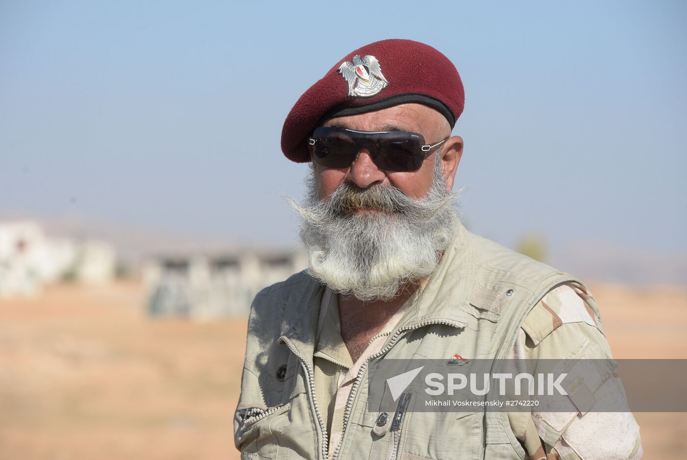 Self-defense fighters' training center in Syria