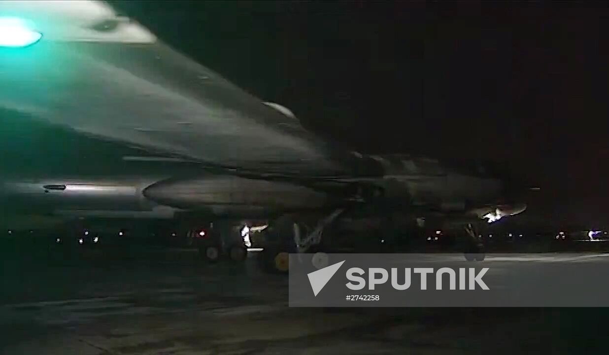 Russian Air Force's long-range aircraft hit ISIS targets in Syria