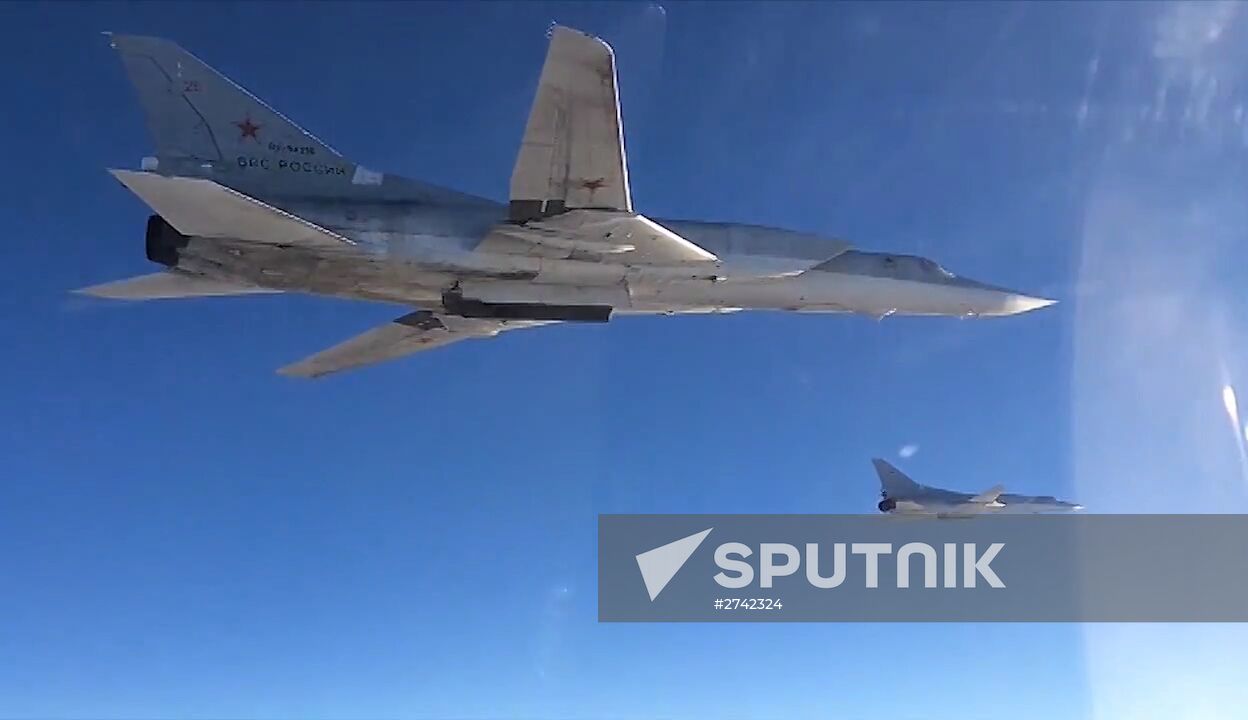 Russian Air Force's long-range aircraft hit ISIS targets in Syria