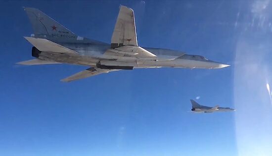 Russian Air Force's long-range aircraft hit ISIS targets in Syria