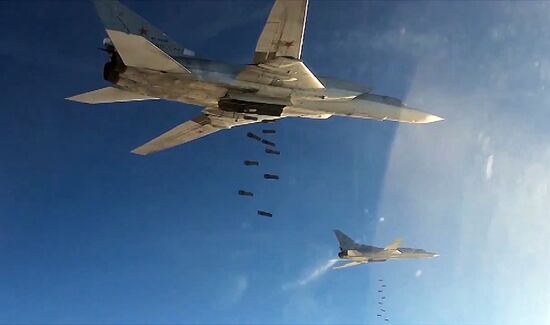 Russian Air Force's long-range aircraft hit ISIS targets in Syria