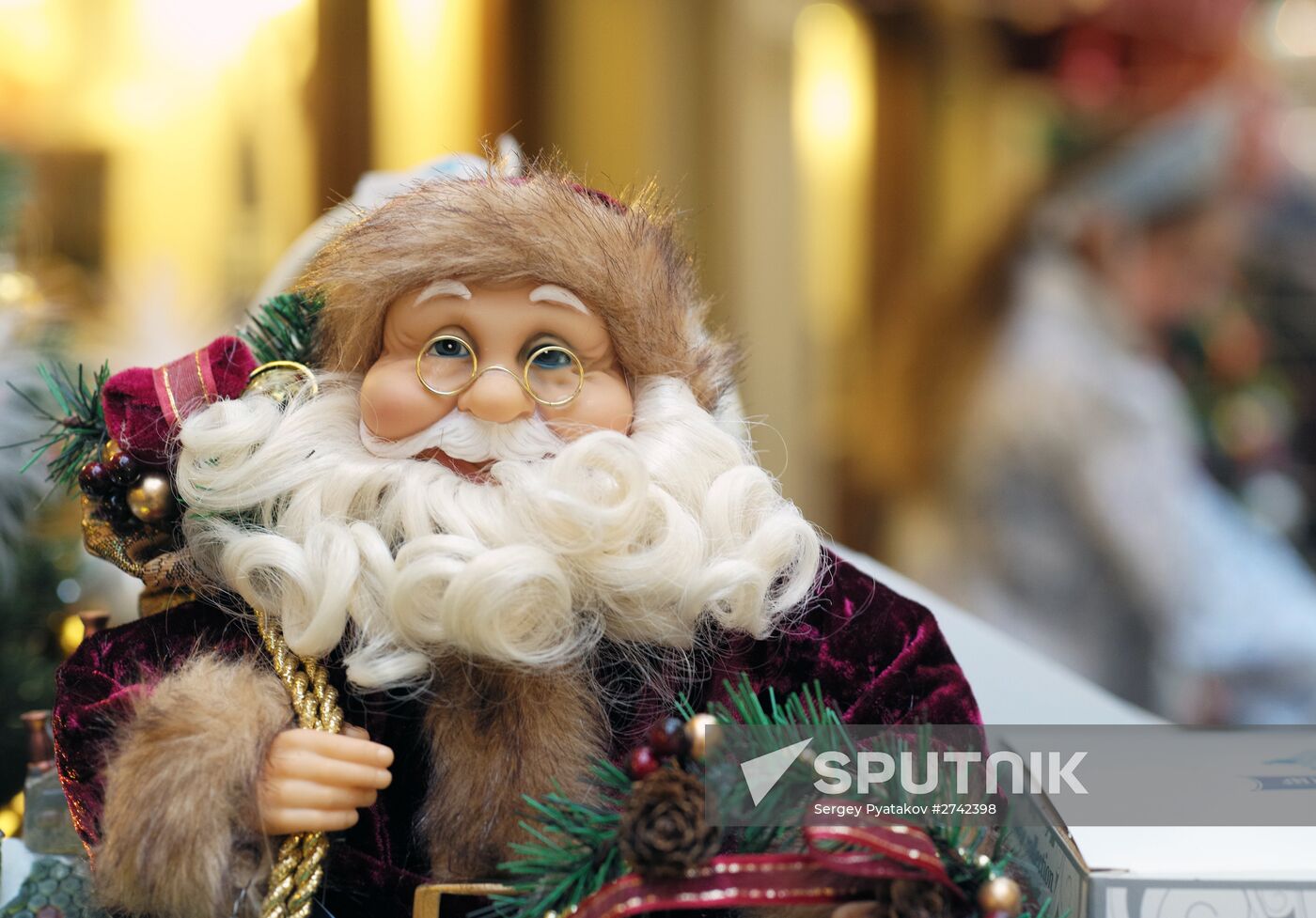 Main Department Store decorated for Christmas