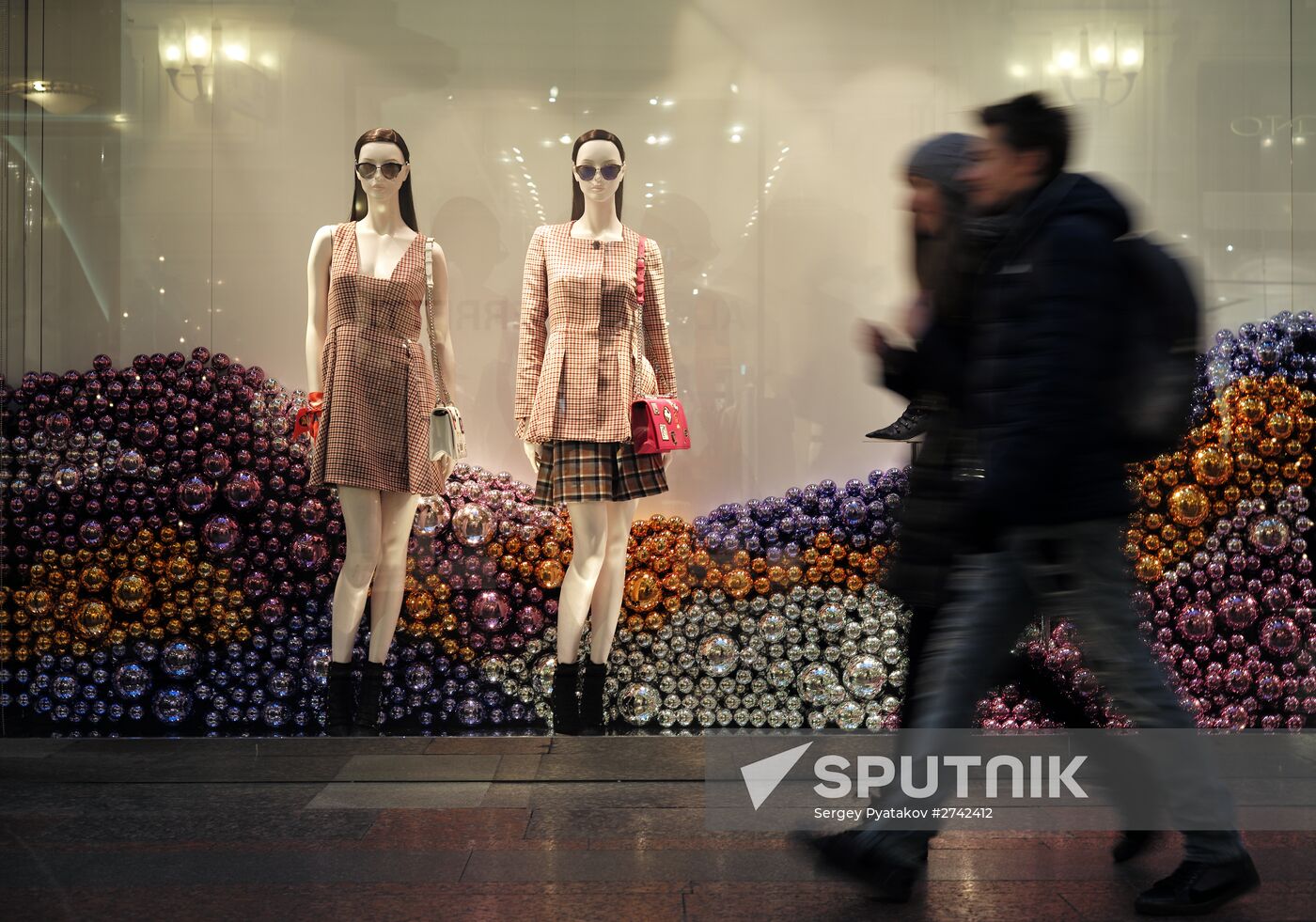 Main Department Store decorated for Christmas