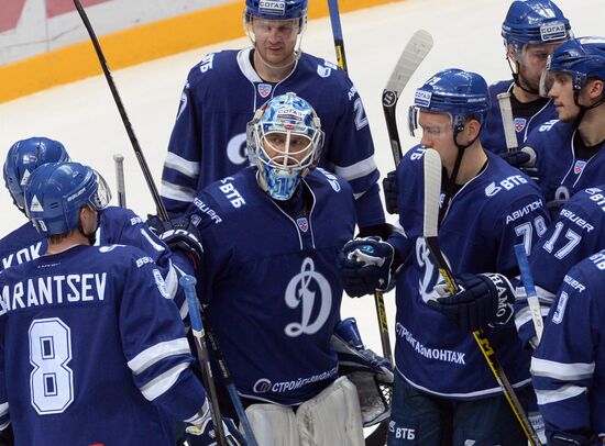 Kontinental Hockey League. Dynamo Moscow vs. Dinamo Minsk