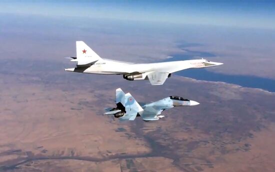 Russian Air Force's long-range aircraft hit ISIS targets in Syria
