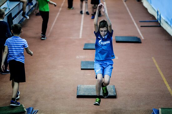 Track and field training in Veliky Novgorod