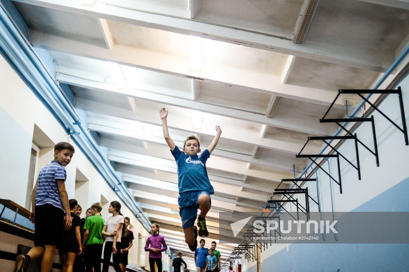 Track and field training in Veliky Novgorod