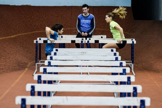 Track and field training in Veliky Novgorod