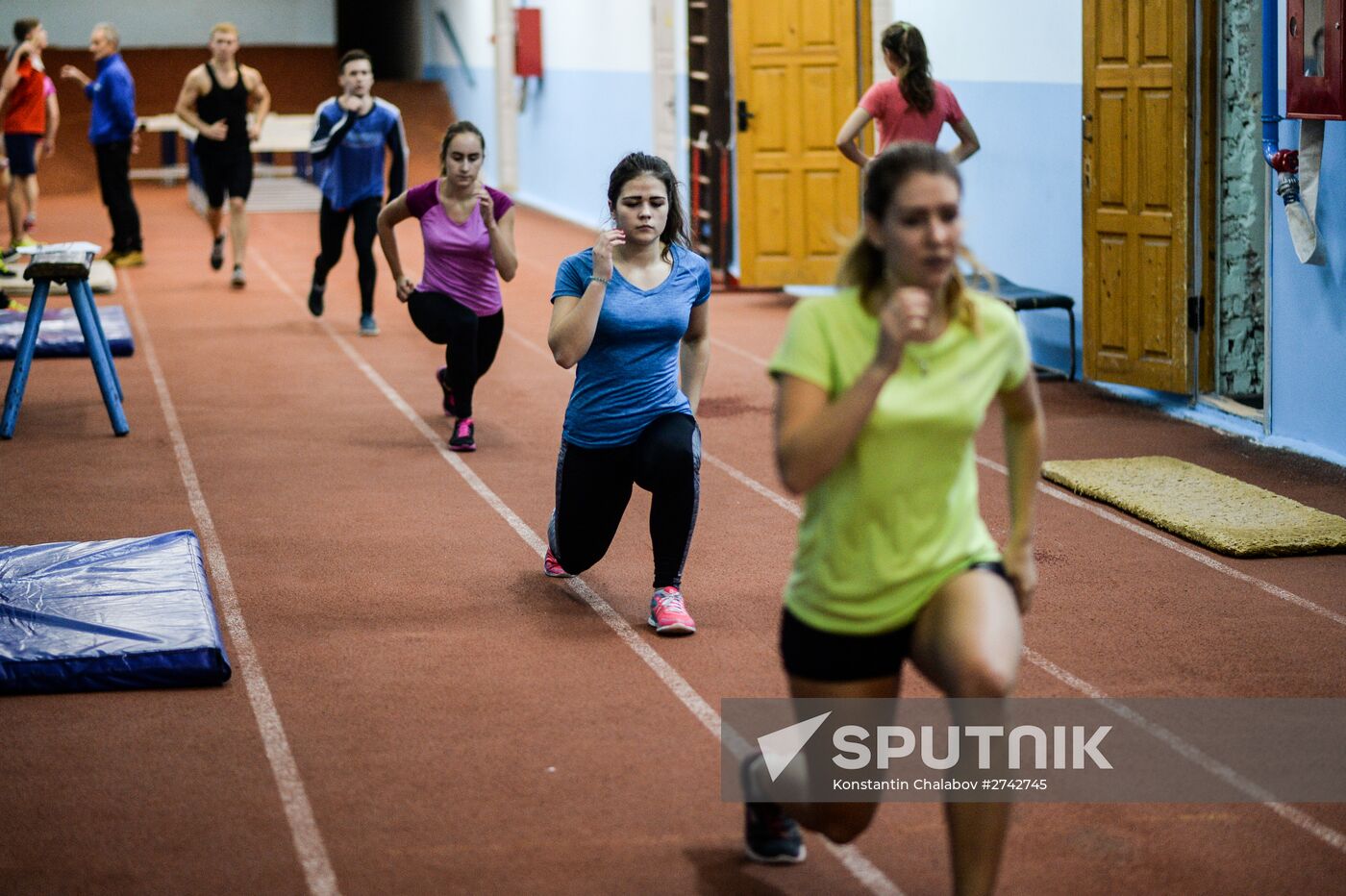 Track and field training in Veliky Novgorod