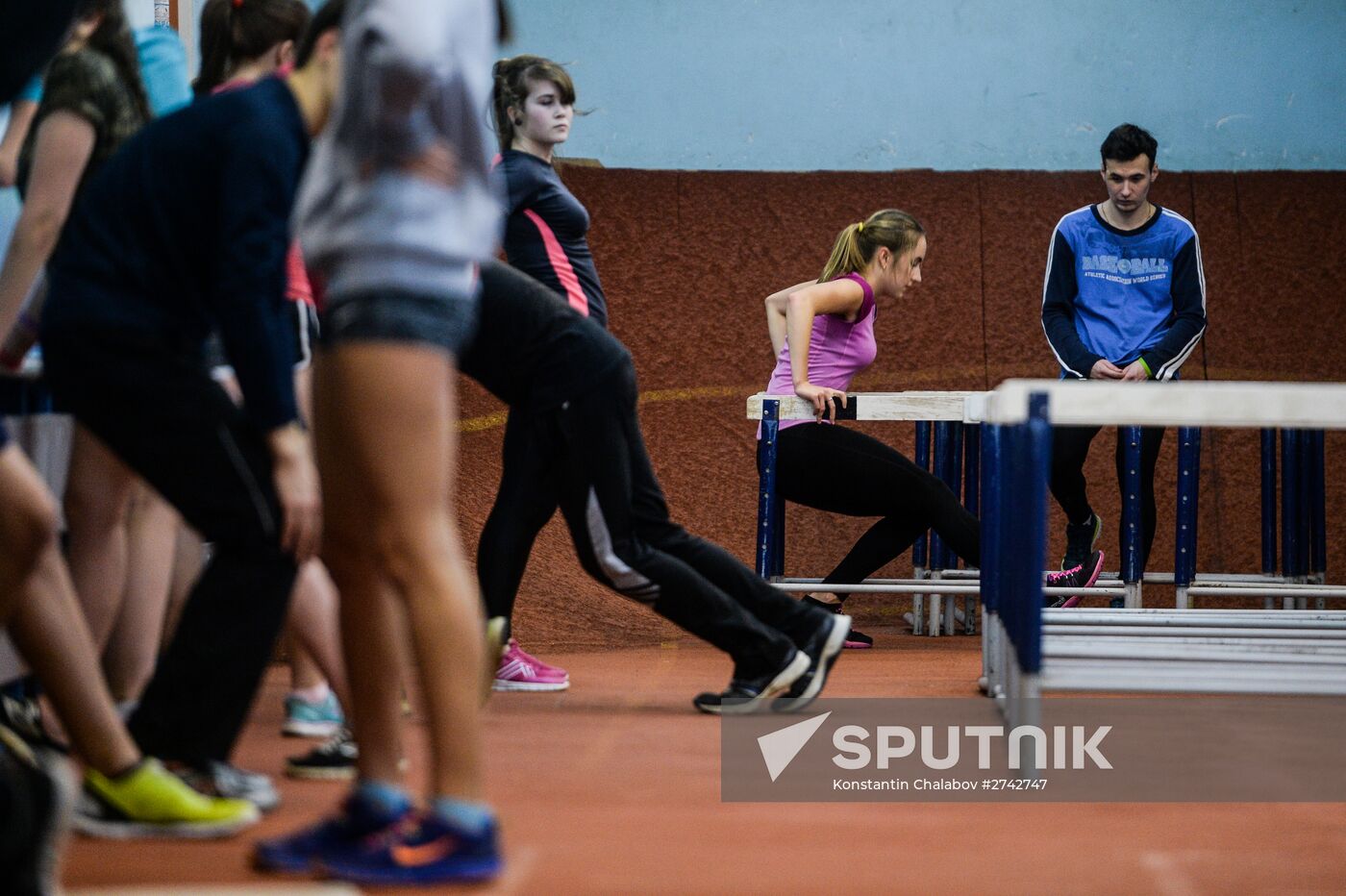 Track and field training in Veliky Novgorod