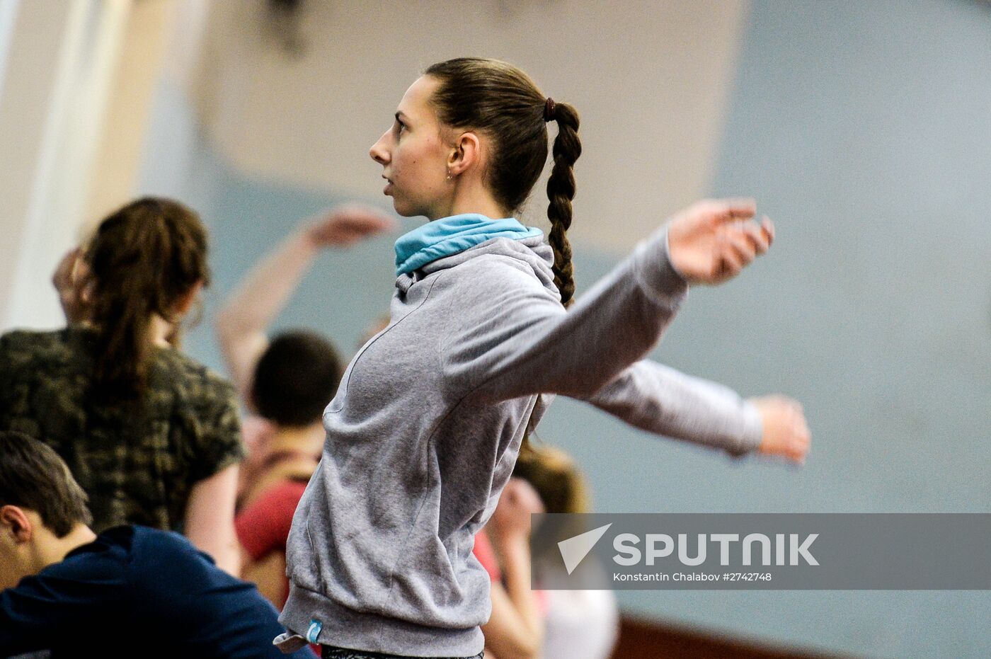 Track and field training in Veliky Novgorod