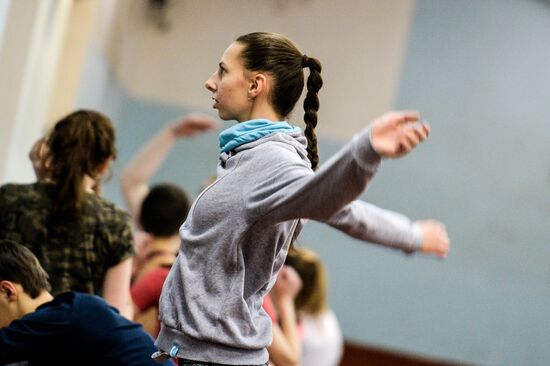 Track and field training in Veliky Novgorod