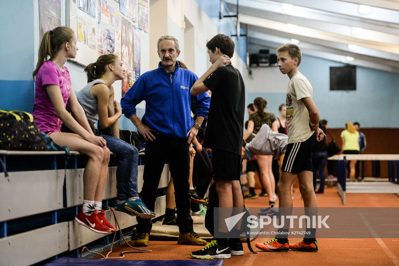 Track and field training in Veliky Novgorod