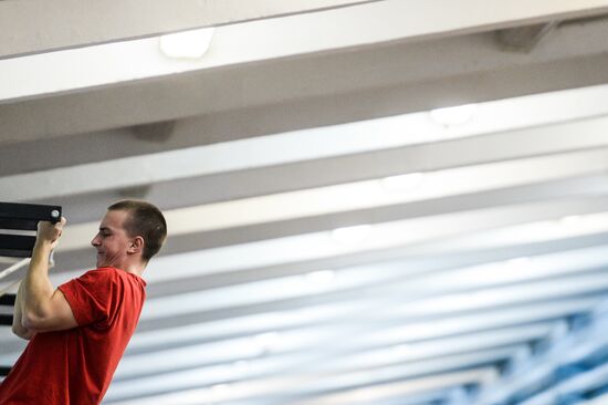 Track and field training in Veliky Novgorod