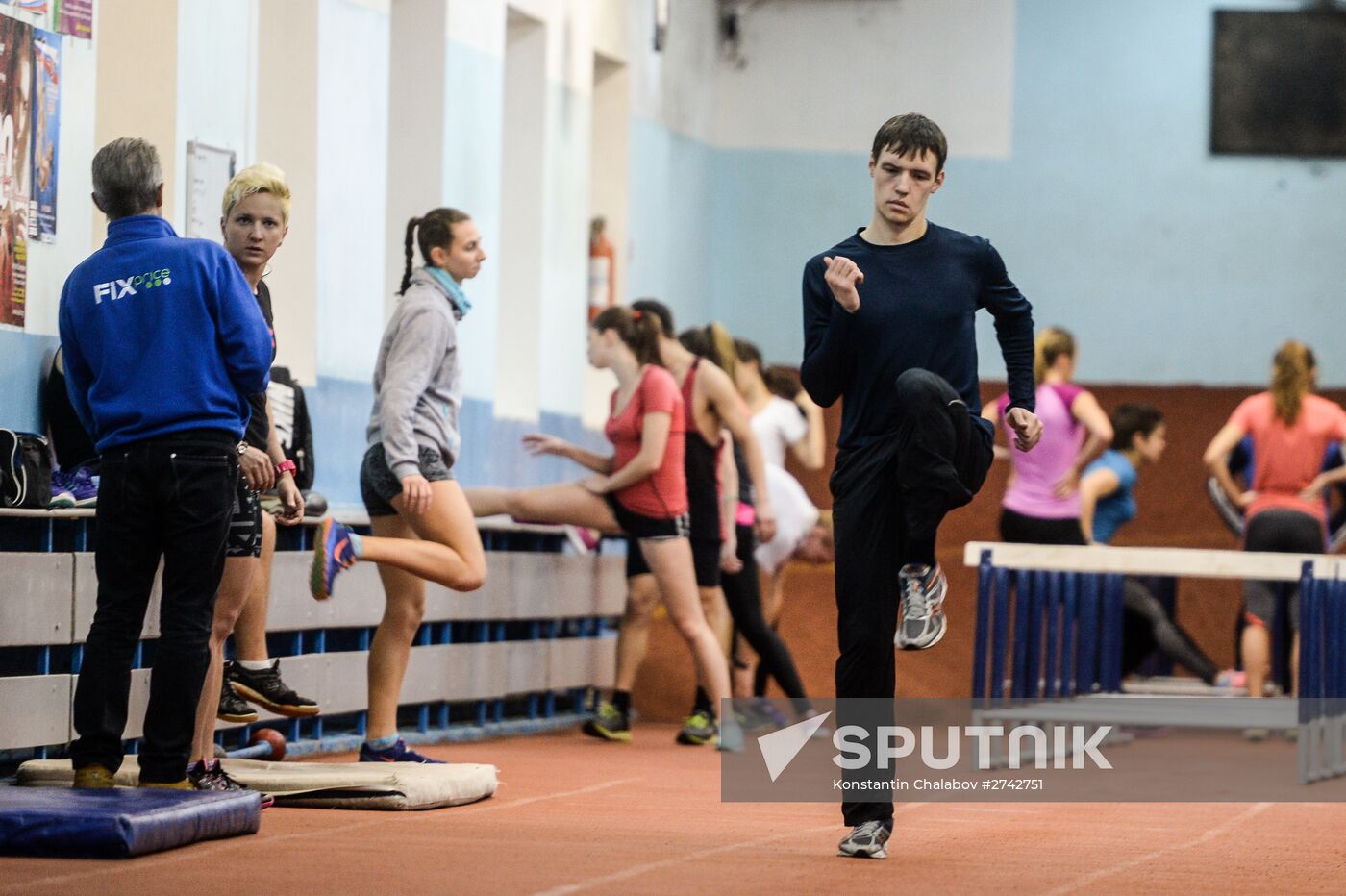 Track and field training in Veliky Novgorod