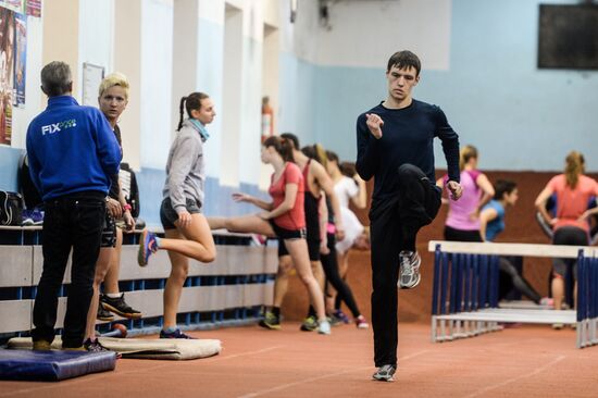 Track and field training in Veliky Novgorod