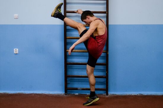 Track and field training in Veliky Novgorod