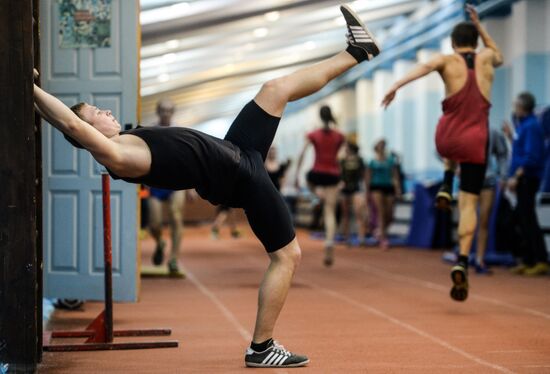 Track and field training in Veliky Novgorod