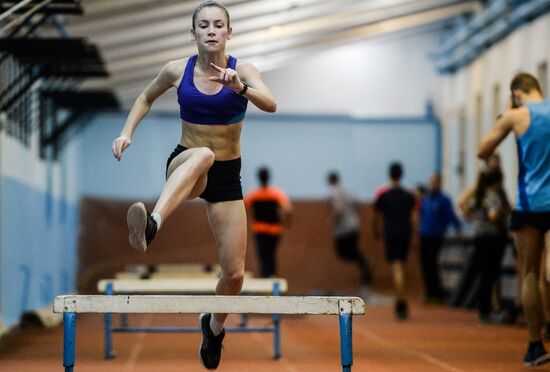 Track and field training in Veliky Novgorod