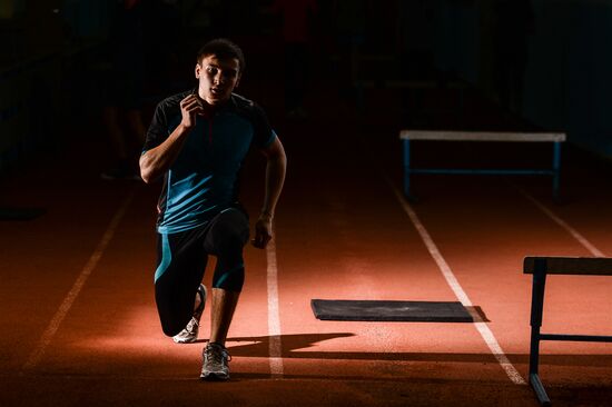 Track and field training in Veliky Novgorod