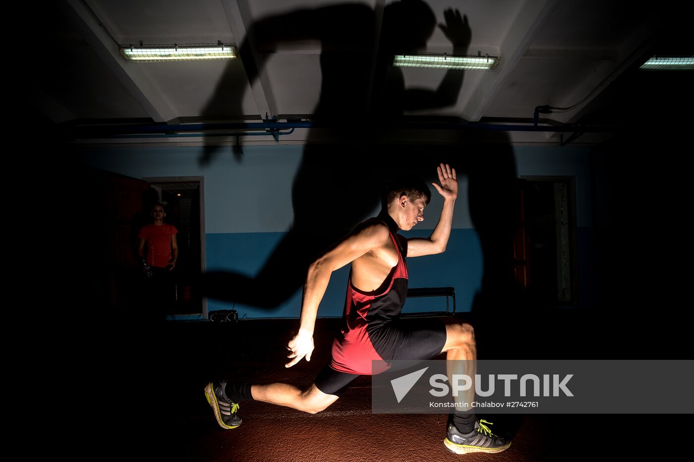 Track and field training in Veliky Novgorod