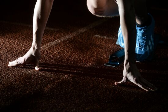 Track and field training in Veliky Novgorod