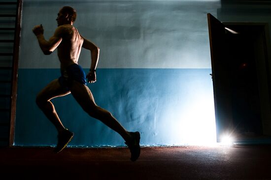 Track and field training in Veliky Novgorod