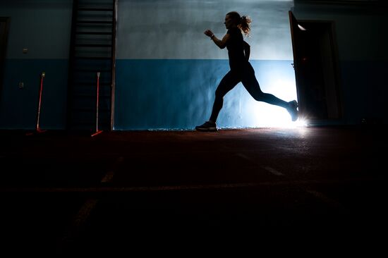 Track and field training in Veliky Novgorod