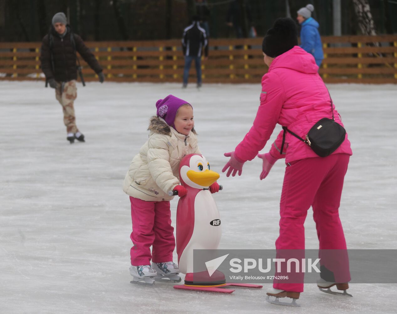 Moscow parks kick off winter season