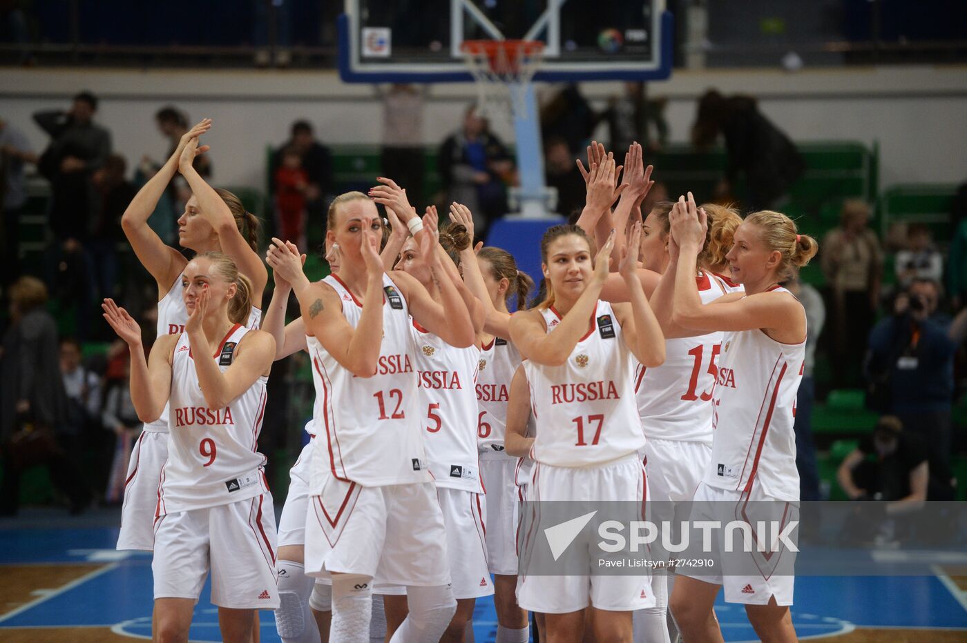 EuroBasket 2017 championship. Women's qualifier. Russia vs. Bulgaria