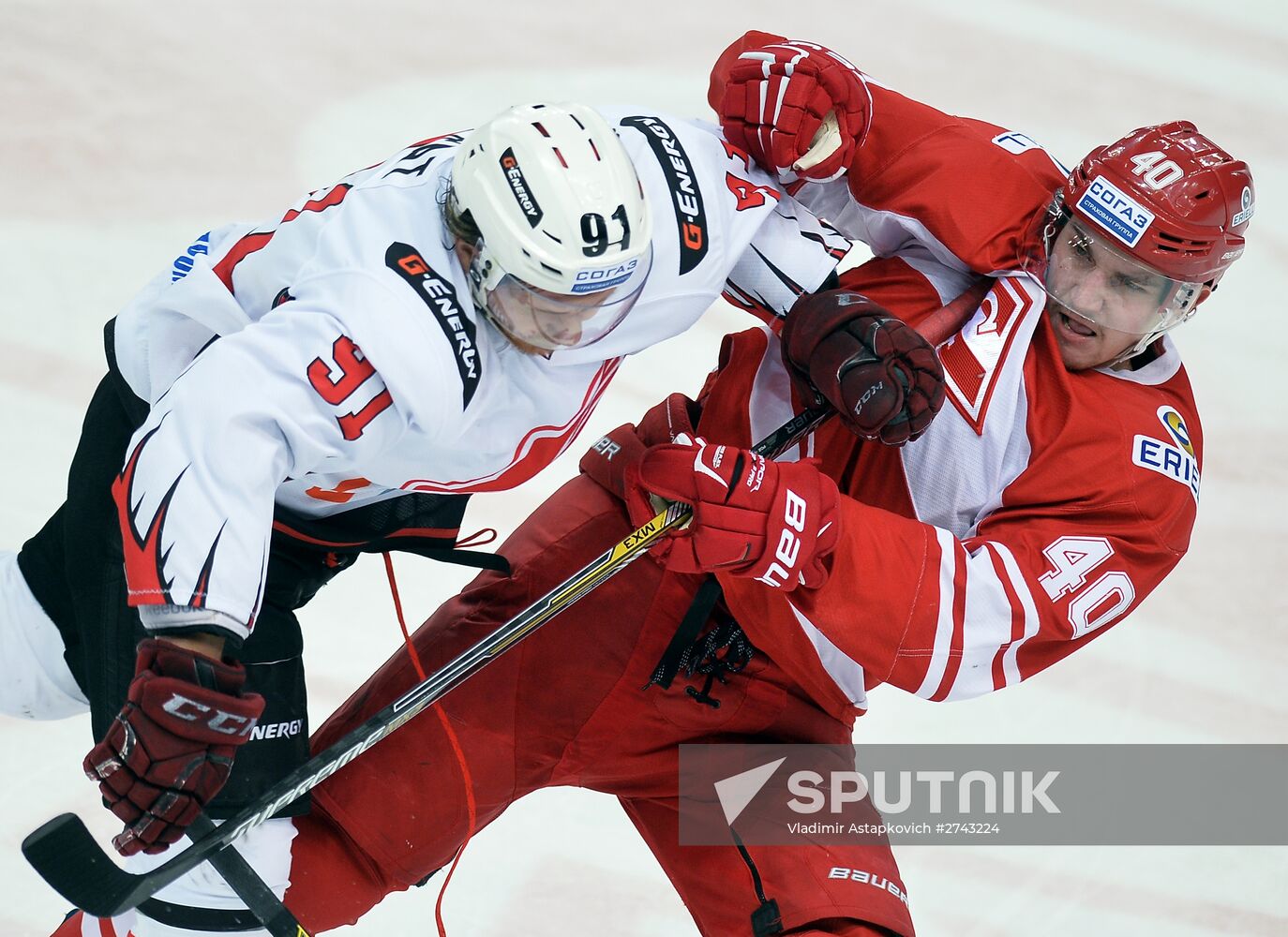 Ice hockey. KHL. Spartak vs. Avangard
