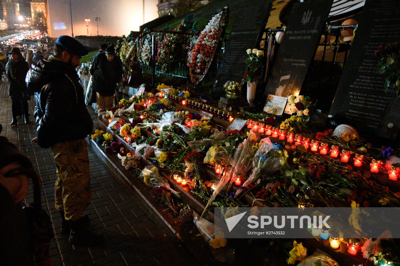 Anniversary of Maidan in Kiev