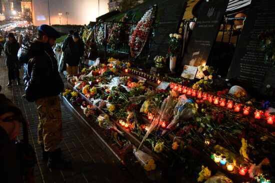 Anniversary of Maidan in Kiev