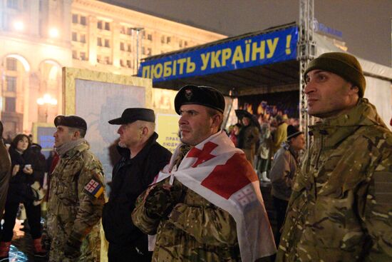 Anniversary of Maidan in Kiev