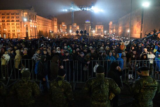 Anniversary of Maidan in Kiev
