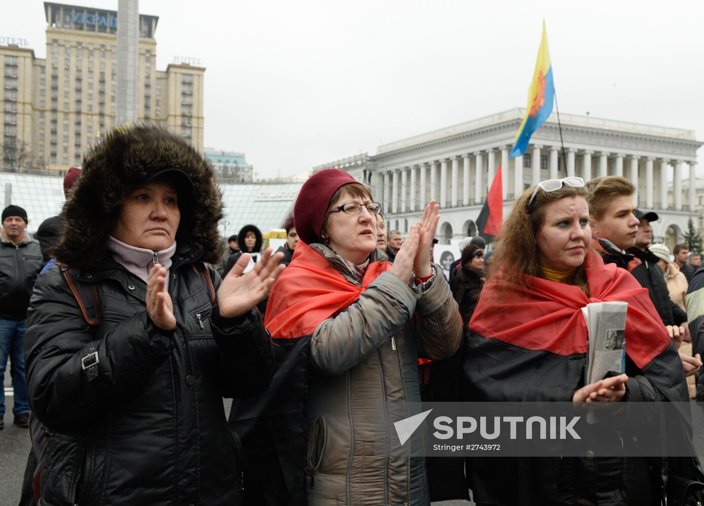 Anniversary of Orange Revolution in Kiev