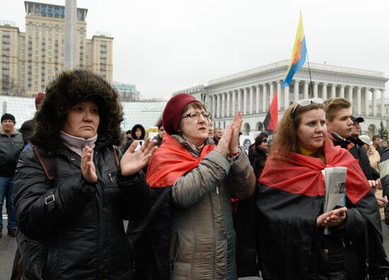 Anniversary of Orange Revolution in Kiev