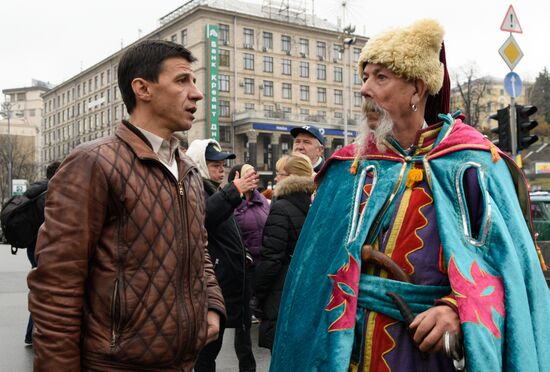 Anniversary of Orange Revolution in Kiev