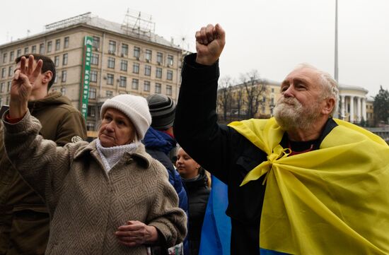 Anniversary of Orange Revolution in Kiev