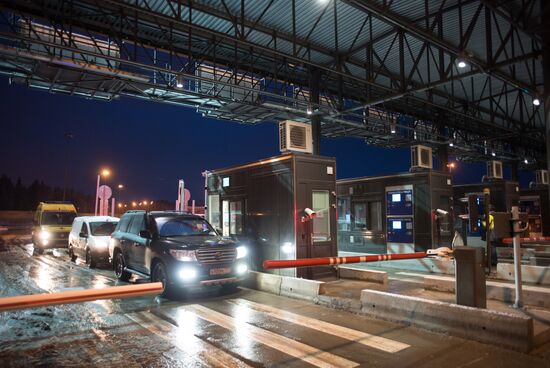 Opening of toll section of M11 Moscow–Saint Petersburg motorway