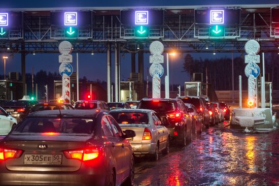Opening of toll section of M11 Moscow–Saint Petersburg motorway