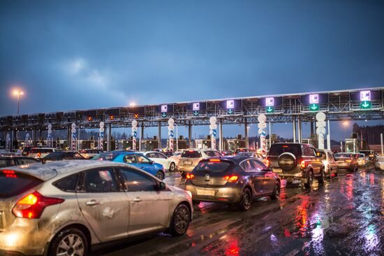 Opening of toll section of M11 Moscow–Saint Petersburg motorway