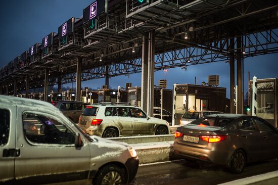 Opening of toll section of M11 Moscow–Saint Petersburg motorway