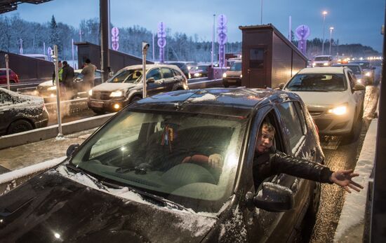 Opening of toll section of M11 Moscow–Saint Petersburg motorway