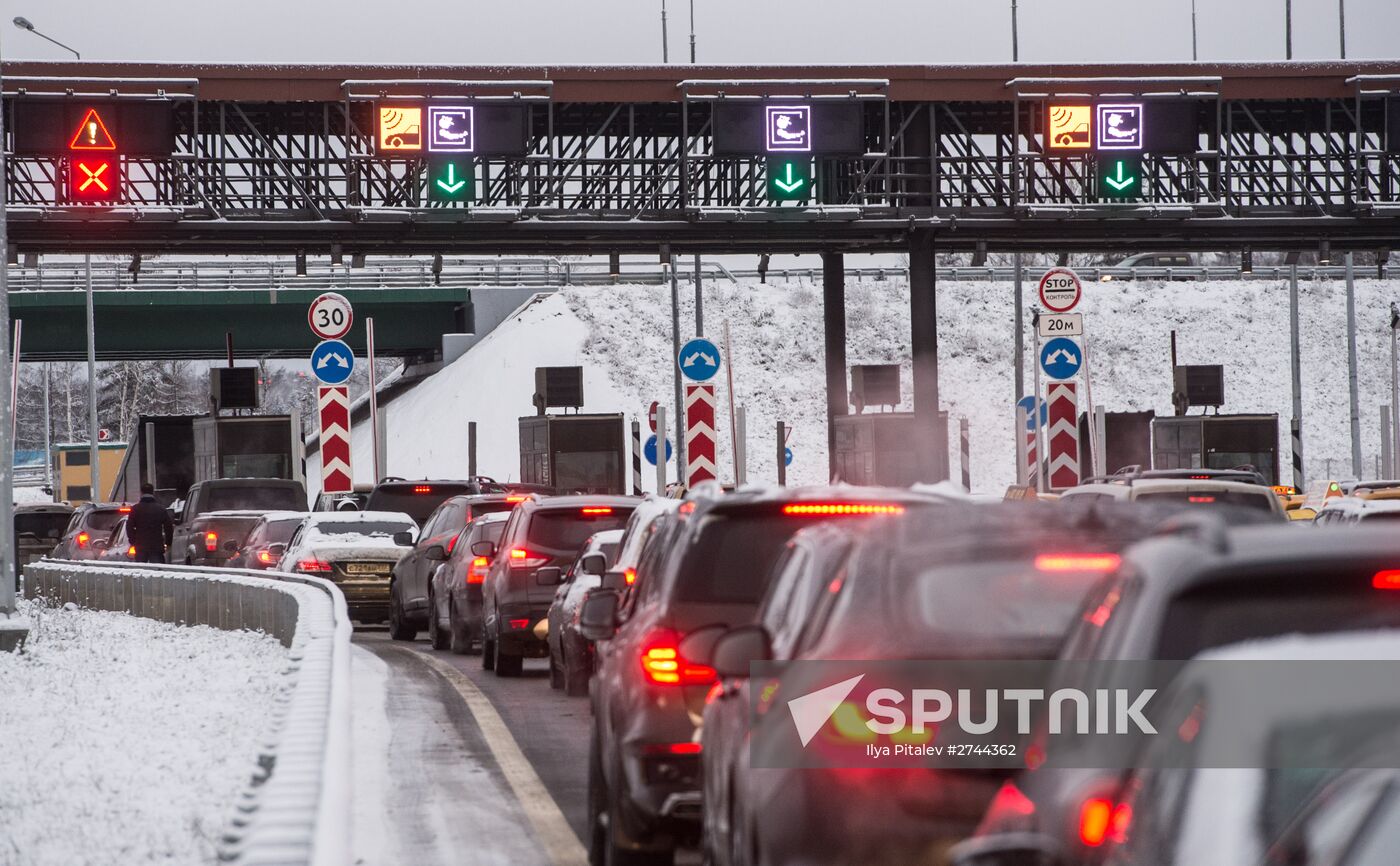 Opening of toll section of M11 Moscow–Saint Petersburg motorway