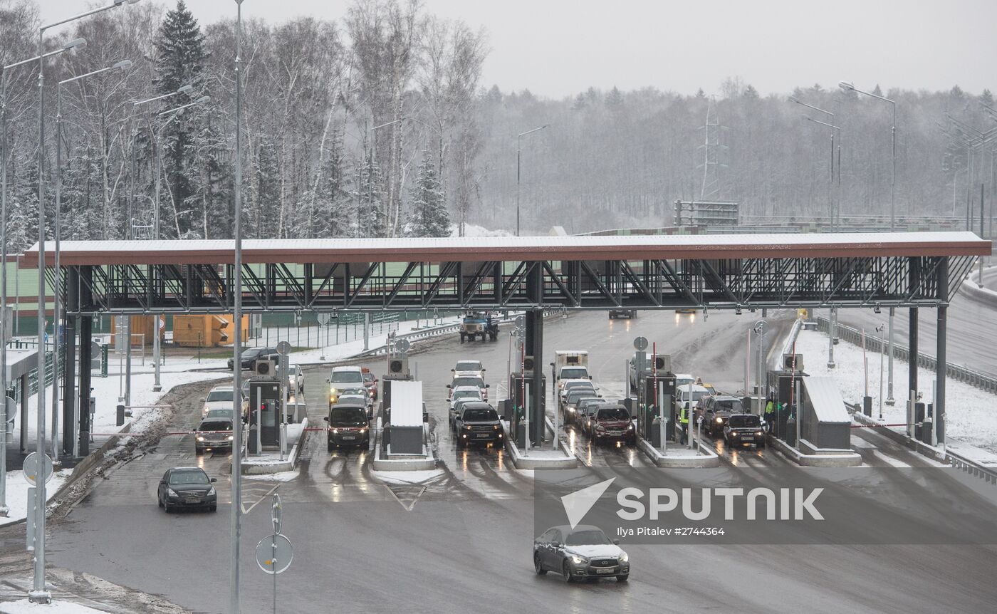 Opening of toll section of M11 Moscow–Saint Petersburg motorway