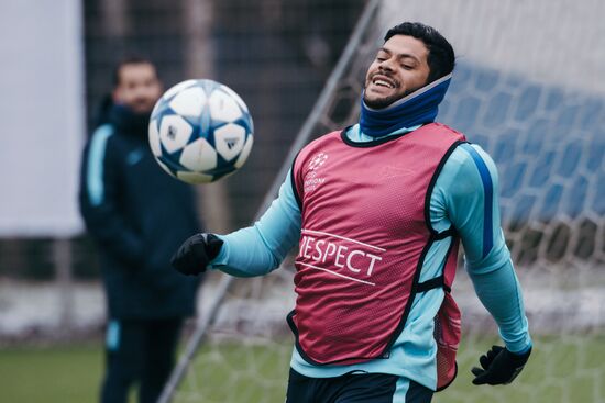 Football. Champions League. FC Zenit holds training session