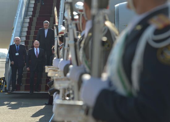 Russian President Vladimir Putin's working trip to Iran