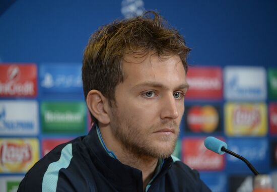 Football. Champions League. FC Zenit holds training session